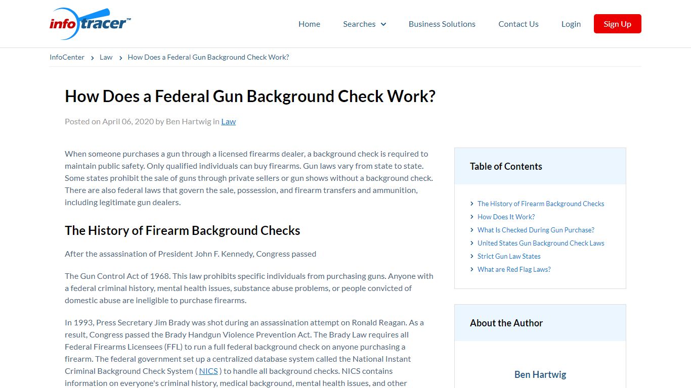 A Full Guide on US Firearm Background Checks and Laws - InfoTracer