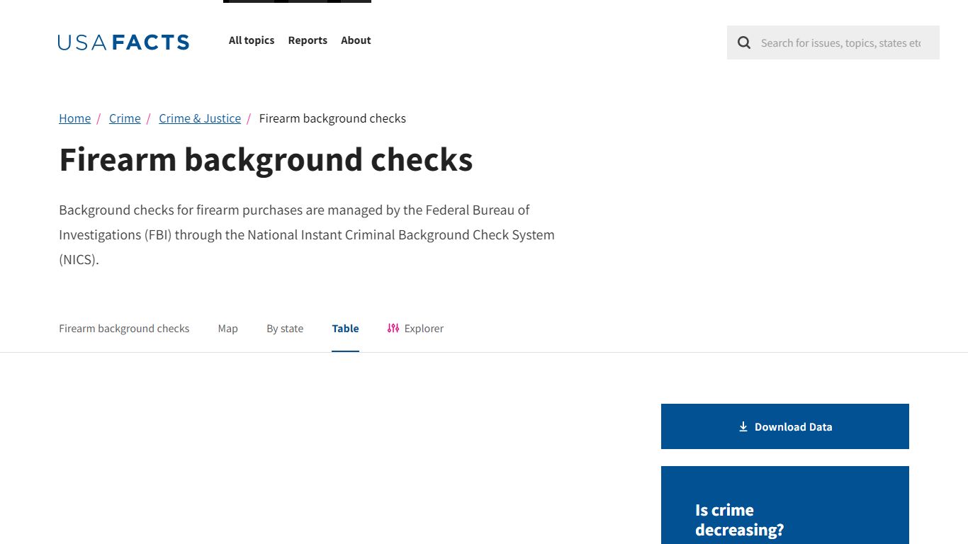 Firearm background checks - USAFacts